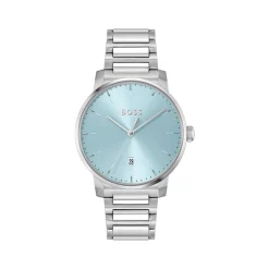 Montre BOSS sport lux homme bracelet acier inoxydable argent
