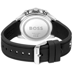 Montre BOSS sport lux homme chronographe bracelet silicone noir