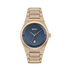 Montre BOSS Steer homme bracelet acier doré rose