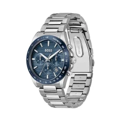 Montre BOSS Strike homme cadran bleu bracelet acier
