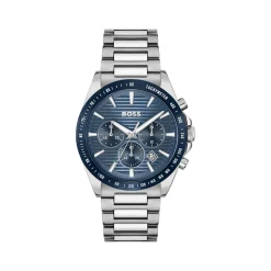Montre BOSS Strike homme cadran bleu bracelet acier