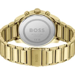 Montre BOSS Trace homme bracelet acier doré jaune