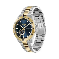 Montre BOSS troper automatic homme automatique, bracelet acier bicolore