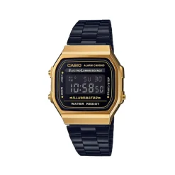 Montre Casio femme acier doré noir