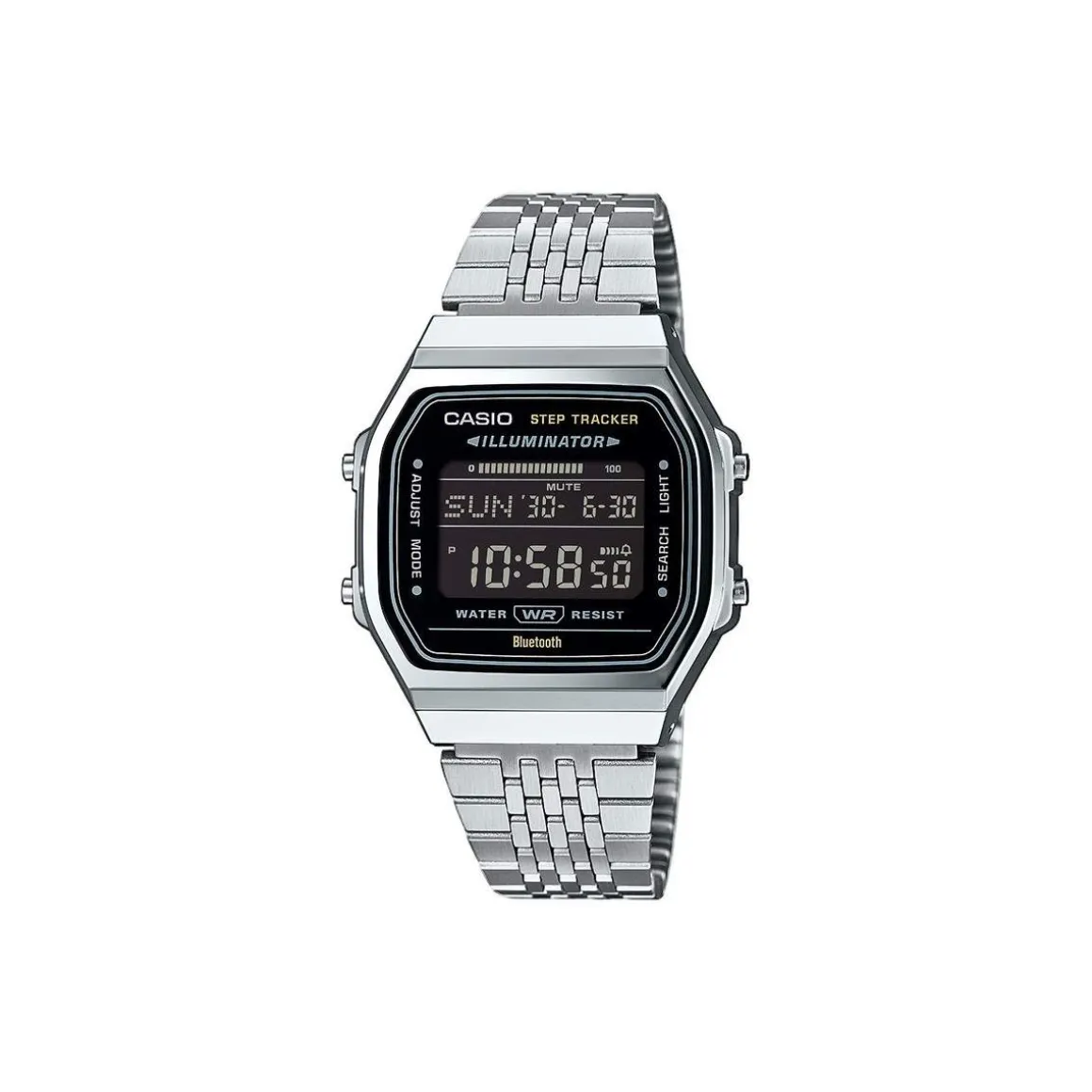 Montre CASIO femme bracelet acier inoxydable argent