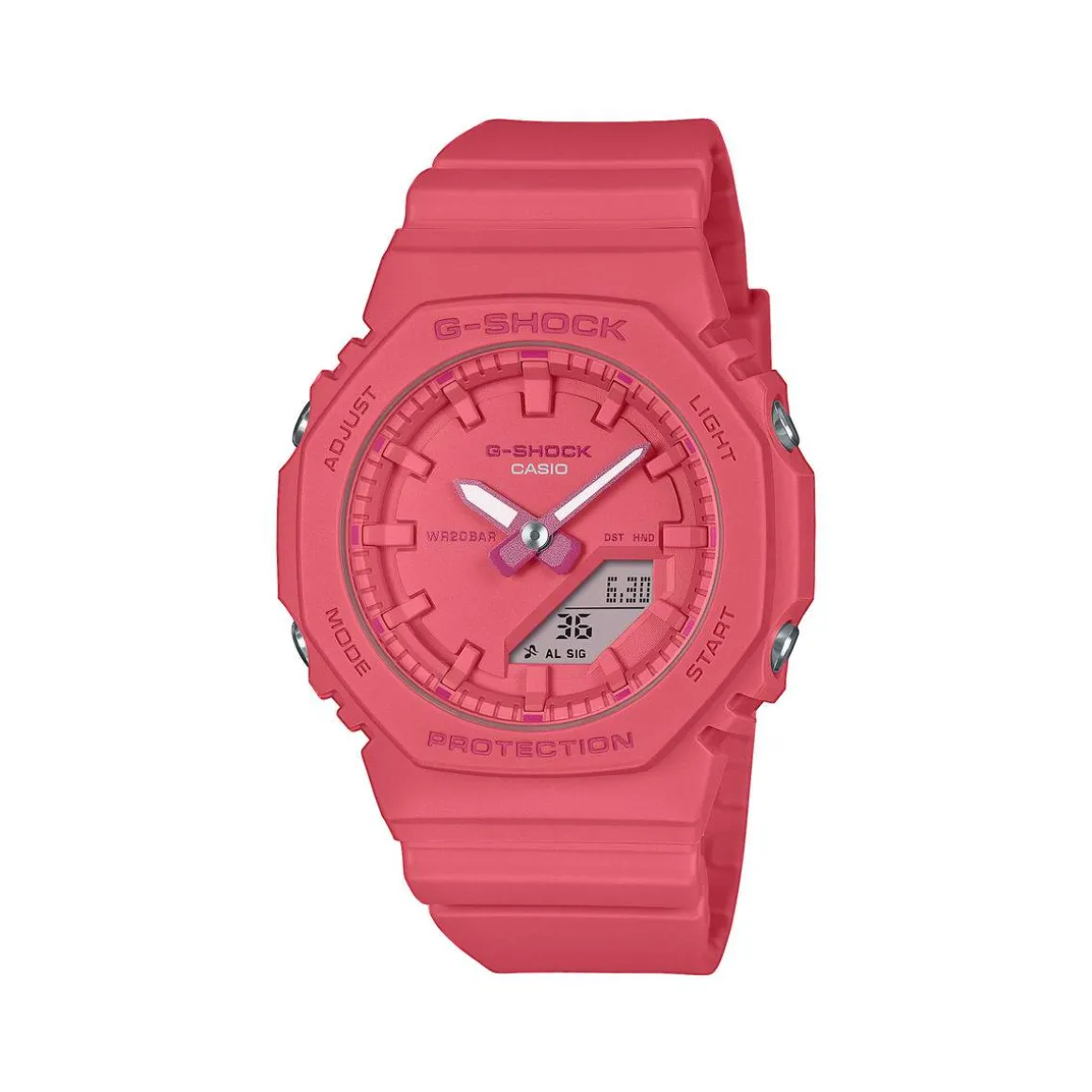 Montre CASIO G-SHOCK femme bracelet resine rose fonce