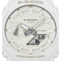 Montre CASIO G-SHOCK homme bracelet résine blanc