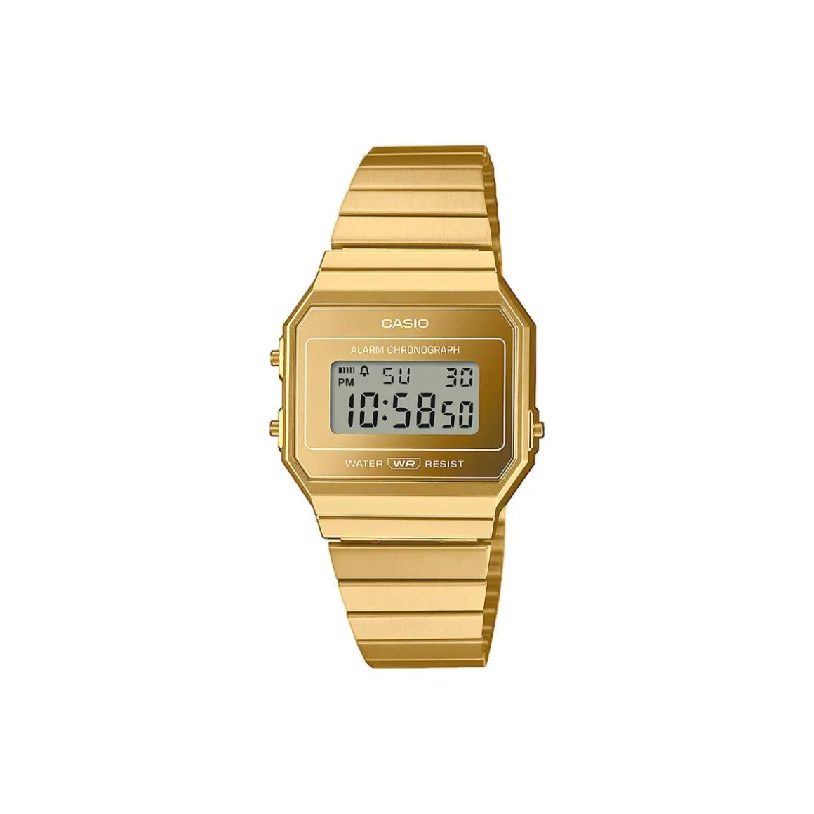 Montre CASIO homme bracelet acier inoxydable doré jaune