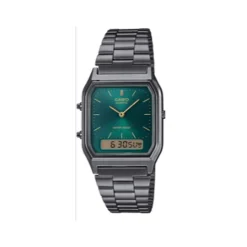 Montre CASIO homme bracelet acier inoxydable gris anthracite