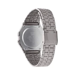 Montre Casio mixte résine gris bracelet acier gris
