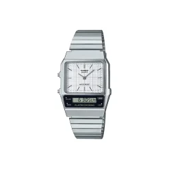 Montre CASIO vintage edgy homme bracelet acier
