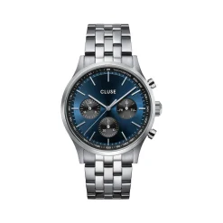 Montre CLUSE Anthéor Multifunction homme cadran multicolore bracelet acier