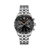 Montre CLUSE ARAVIS Homme cadran noir bracelet acier inoxydable gris clair