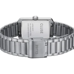 Montre CLUSE Belisenna femme cadran blanc bracelet acier gris