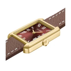 Montre CLUSE BELISENNA Femme cadran marron bracelet cuir marron