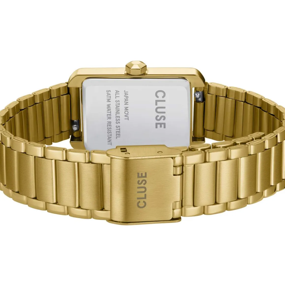 Montre CLUSE BELISENNA Femme cadran rouge bracelet acier inoxydable doré