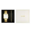 Montre CLUSE BLACK FRIDAY 25 Femme cadran blanc bracelet acier inoxydable doré