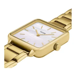 Montre CLUSE BLACK FRIDAY 25 Femme cadran blanc bracelet acier inoxydable doré
