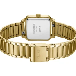 Montre CLUSE BLACK FRIDAY 25 Femme cadran rouge bracelet acier inoxydable doré