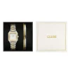 Montre CLUSE BLACK FRIDAY 25 Femme cadran blanc bracelet acier inoxydable doré
