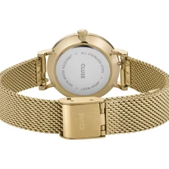 Montre CLUSE Boho Chic femme cadran blanc bracelet acier doré