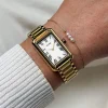 Montre CLUSE FESTIVE 25 Femme cadran blanc bracelet acier inoxydable doré