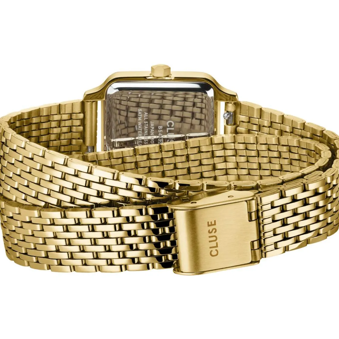 Montre CLUSE Gracieuse Petite femme cadran bleu bracelet acier doré