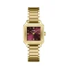 Montre CLUSE Gracieuse Petite femme cadran rouge bracelet acier doré