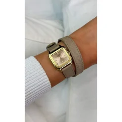 Montre CLUSE Gracieuse Petite femme cadran beige bracelet cuir beige