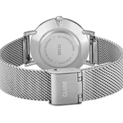 Montre CLUSE Minuit femme cadran blanc bracelet acier