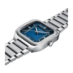 Montre CLUSE QUADRUS Homme cadran bleu bracelet acier inoxydable gris clair