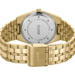 Montre CLUSE Retro 70's femme cadran doré bracelet acier doré