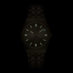 Montre CLUSE Retro 70's femme cadran doré bracelet acier doré