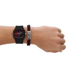 Montre DIESEL cliffhanger 2.0 homme bracelet silicone noir