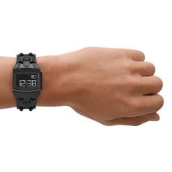 Montre DIESEL Croco Digi homme acier noir
