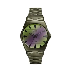Montre DIESEL d-sruptor homme bracelet acier inoxydable vert