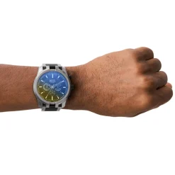Montre DIESEL homme bracelet acier bicolore noir