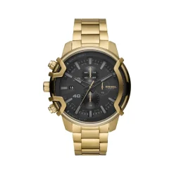 Montre Diesel homme chronographe acier doré jaune