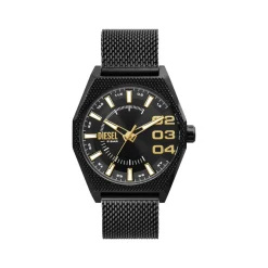 Montre DIESEL scraper homme bracelet acier inoxydable noir