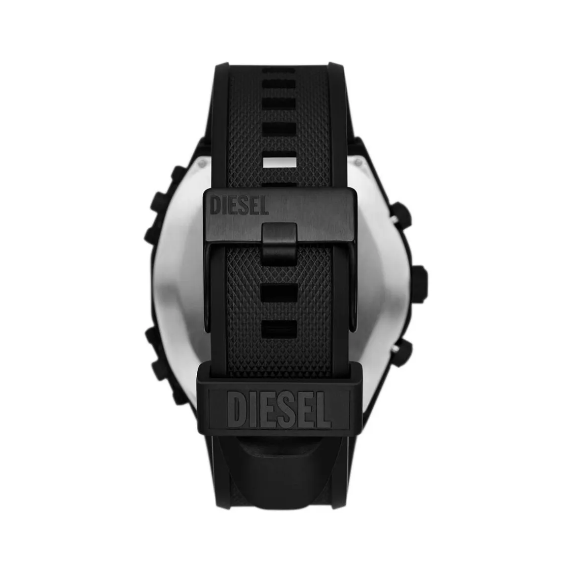 Montre DIESEL Sideshow homme acier noir bracelet silicone noir