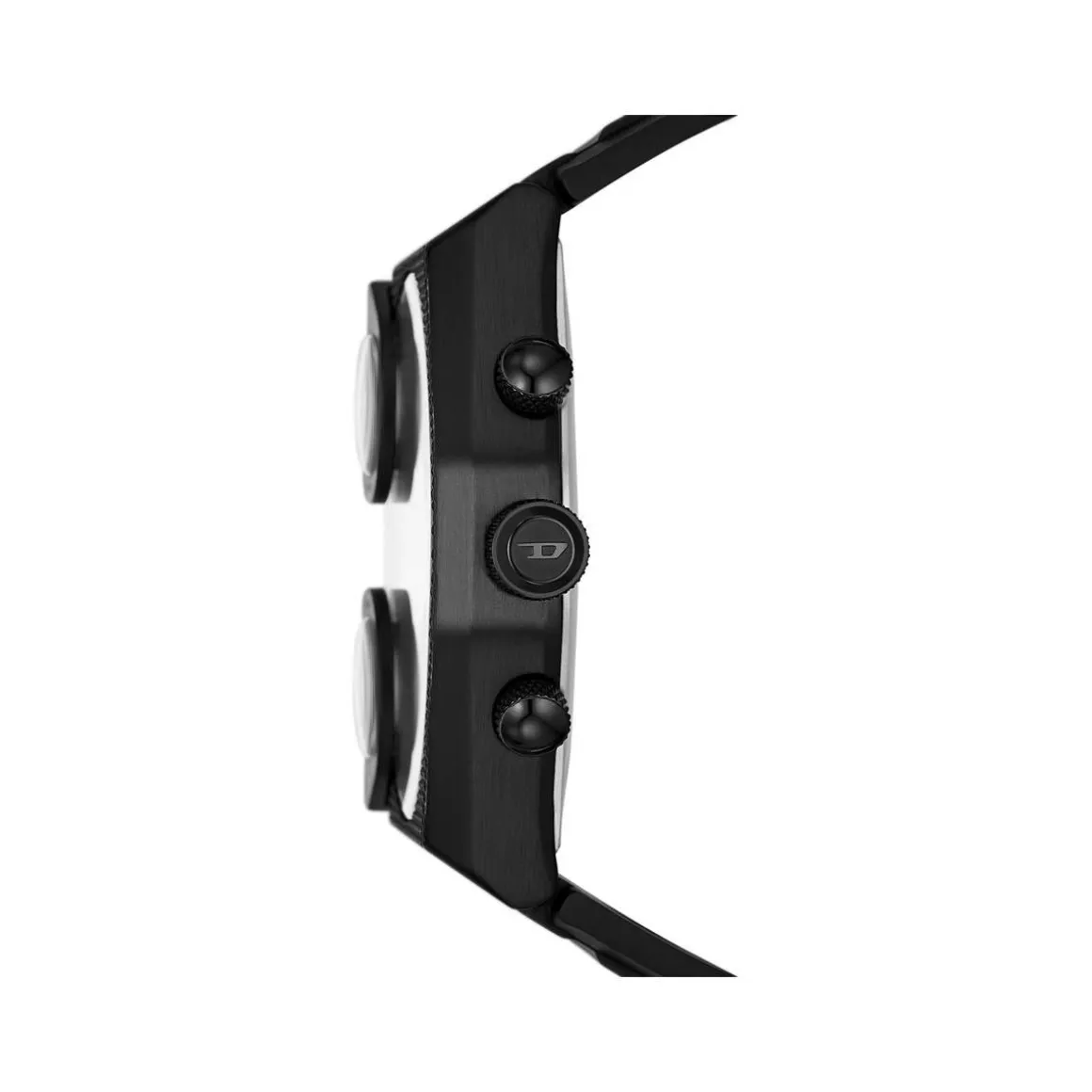 Montre DIESEL Sideshow homme acier noir bracelet silicone noir