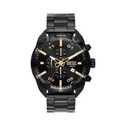 Montre DIESEL spiked homme bracelet acier inoxydable noir
