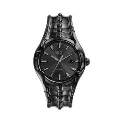 Montre DIESEL vert homme bracelet acier inoxydable noir