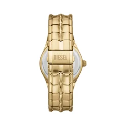 Montre DIESEL vert homme bracelet acier inoxydable doré