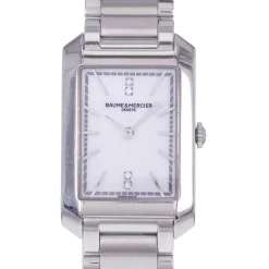 Montre d'occasion BAUME ET MERCIER Hampton femme quartz bracelet acier