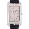 Montre d'occasion HERMES Cape Cod femme quartz bracelet cuir cresus