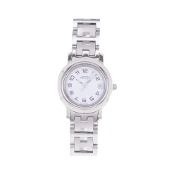 Montre d'occasion HERMES Clipper femme quartz bracelet acier