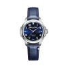 Montre EDEN PARK Club homme acier bracelet cuir bleu