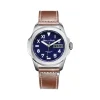 Montre EDEN PARK Sport homme acier bracelet cuir marron