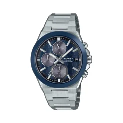 Montre EDIFICE homme cadran bleu bracelet acier inoxydable
